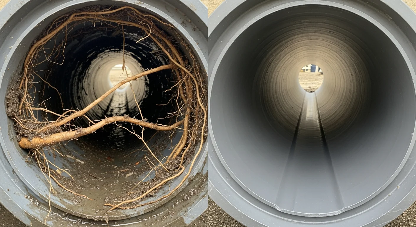 before and after drain cleaning Sand Springs Oklahoma