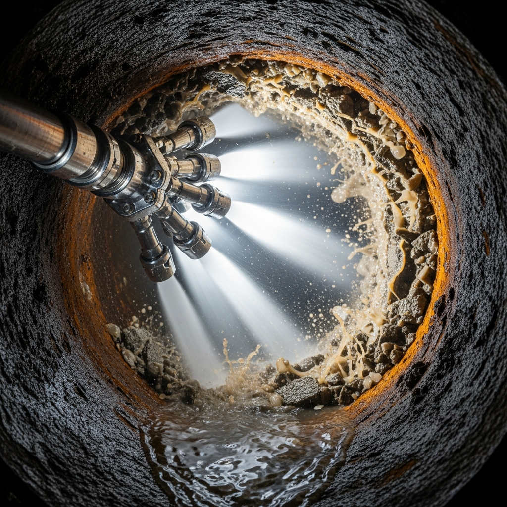 hydro jetting main sewer line Tulsa