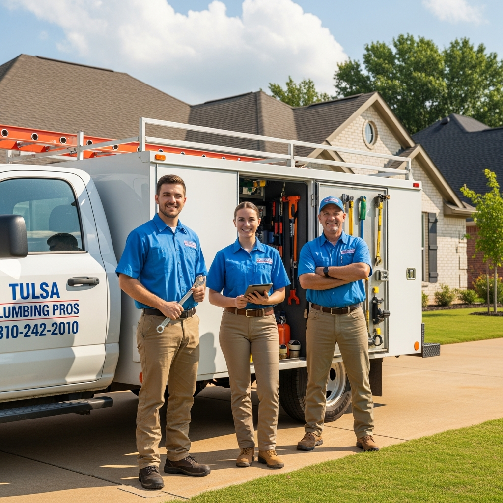 licensed Tulsa plumbers slab leak repair team